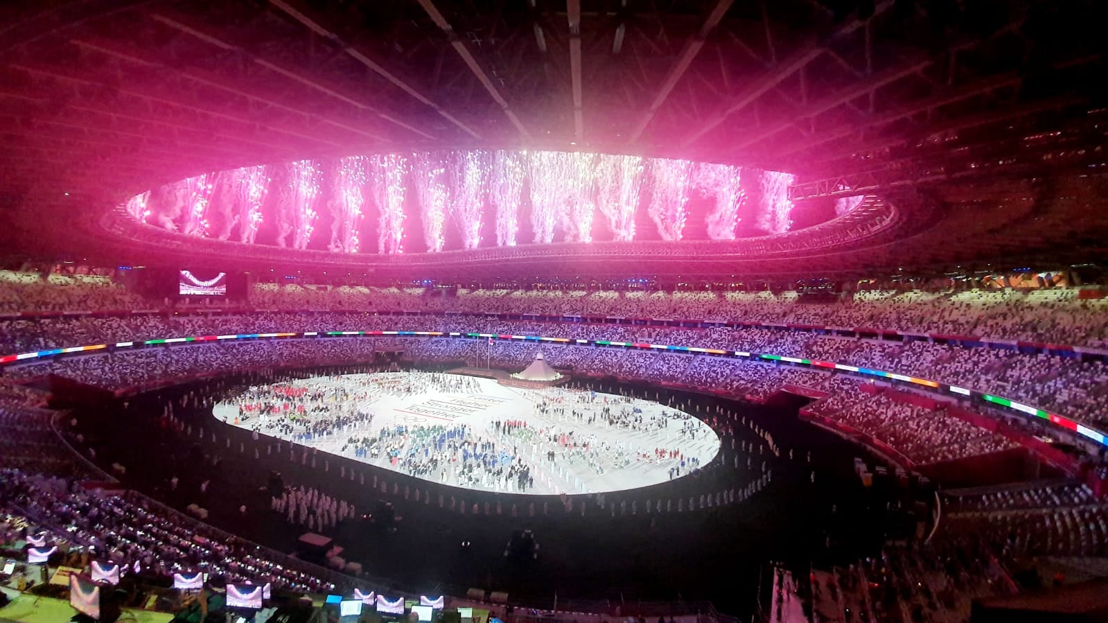 La cerimonia di inaugurazione dei Giochi Olimpici di Tokyo 2020 allo Stadio Olimpico di Tokyo (photo courtesy of Nexting)