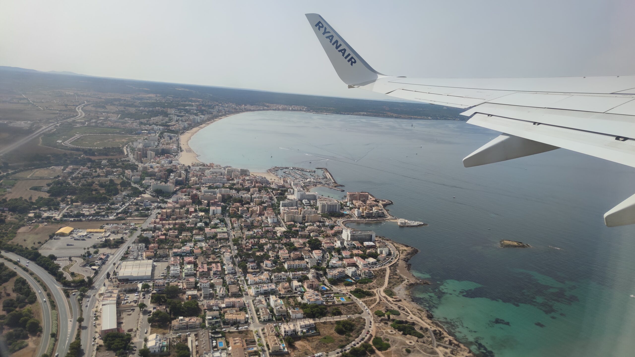 Ryanair aereo in volo su Palma