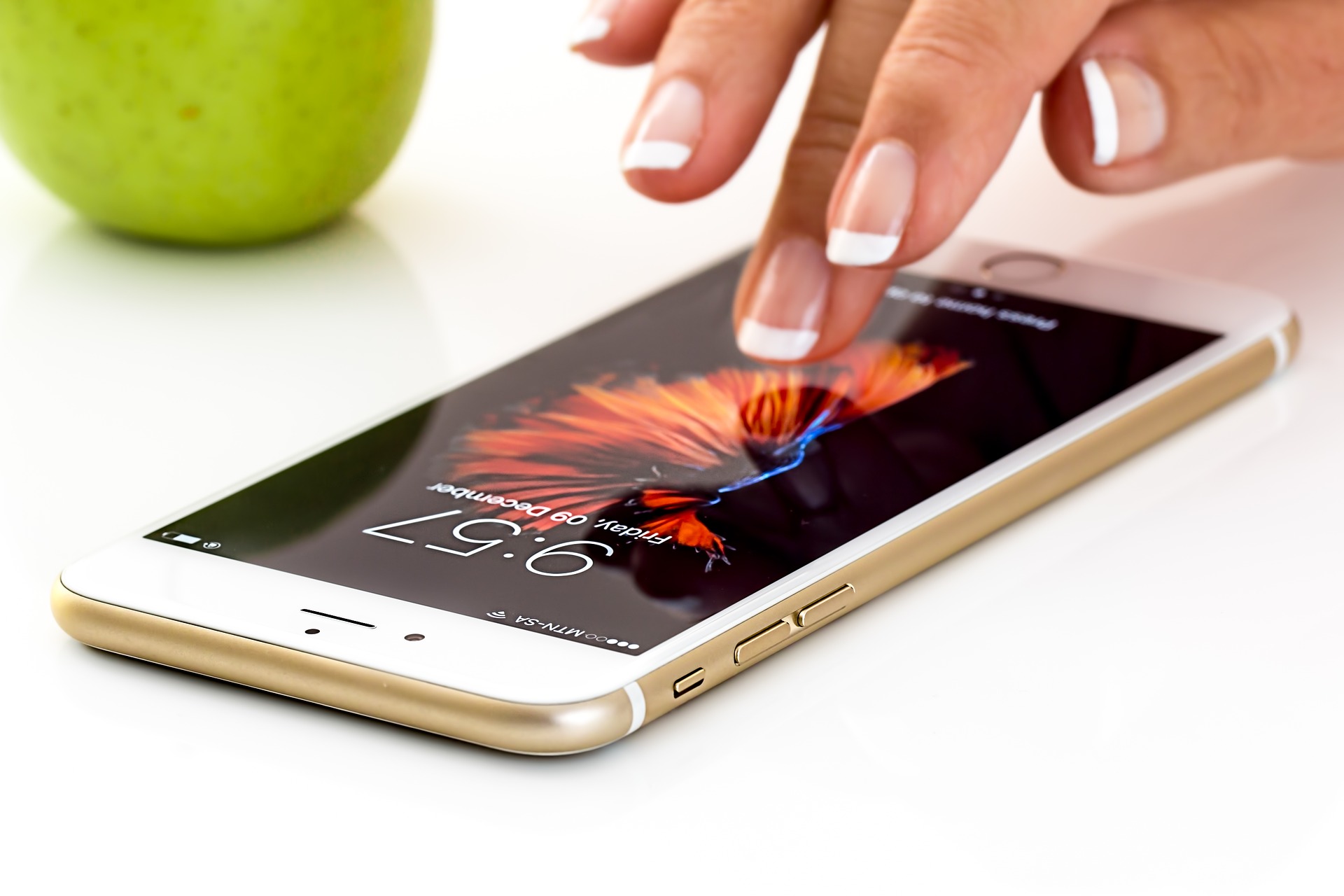 Un dispositivo Apple iPhone touch
