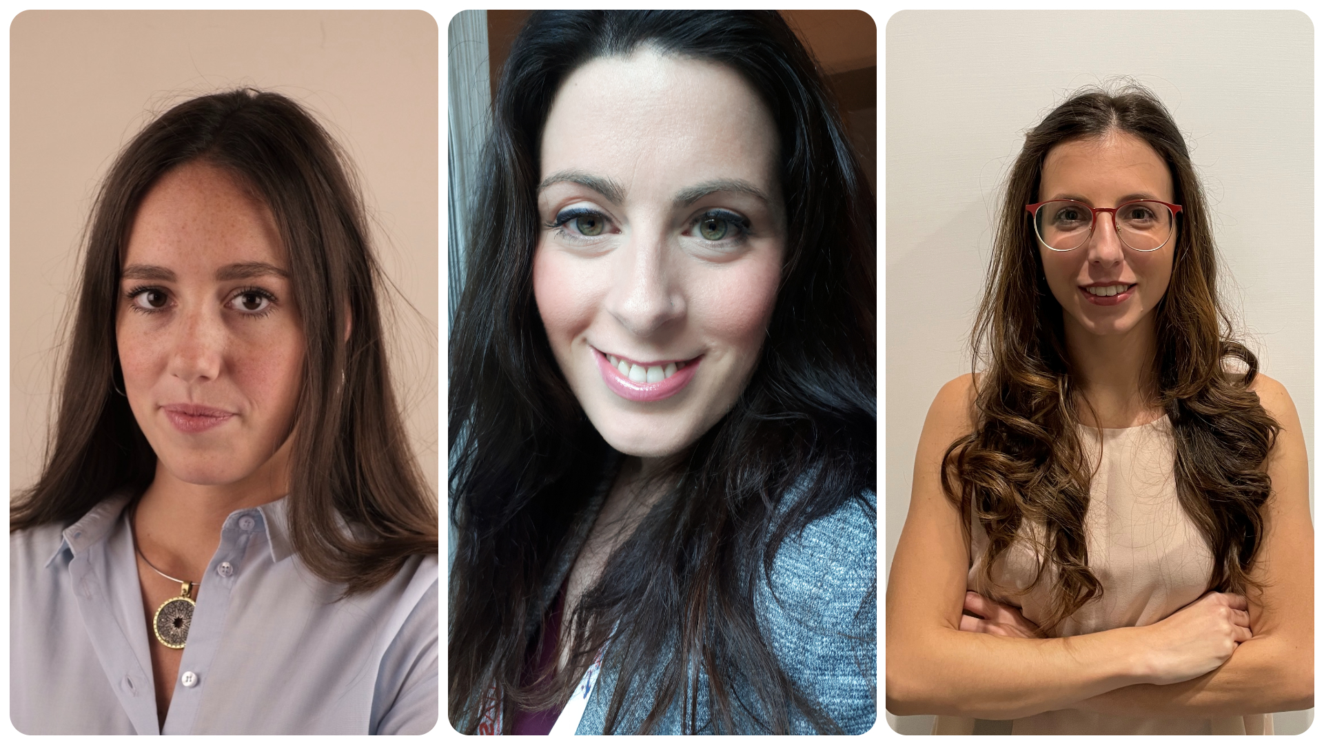 Da sinistra a destra Franca Rocco di Torrepadula (dottoranda), Alessandra De Benedictis (ingegnere e ricercatrice), Alessandra Somma (dottoranda)