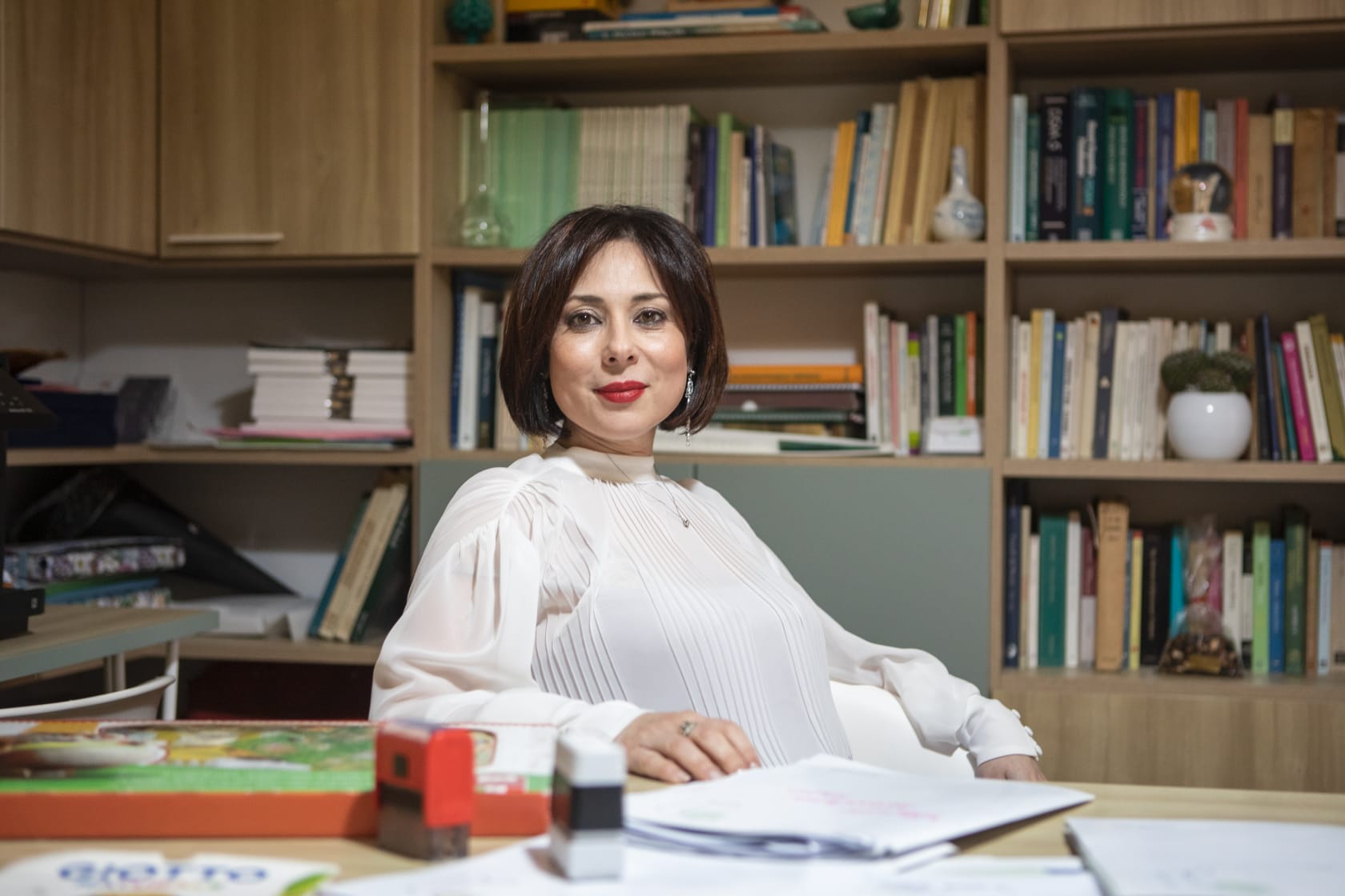 La dottoressa Ascione, organizzatrice dell'iniziativa
