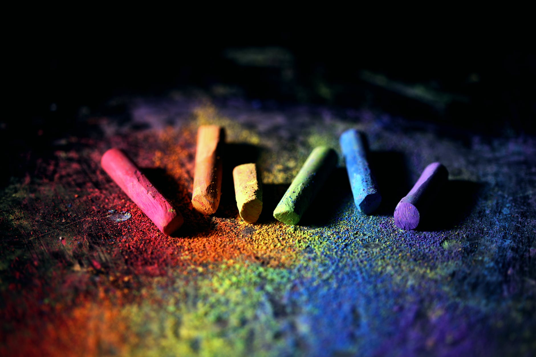 colorful chalks